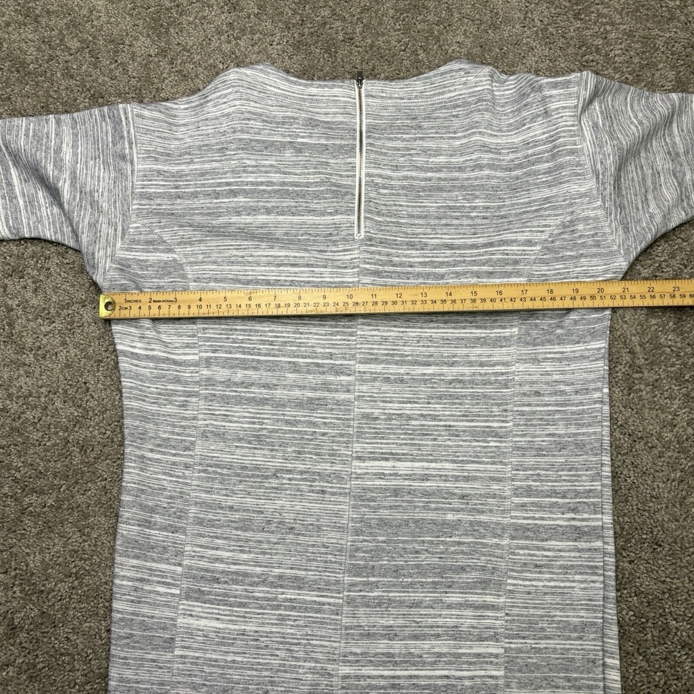 Banana Republic Mini T Shirt Dress With Sleeves Women's Size Small Heather Gray - Picture 6 of 7
